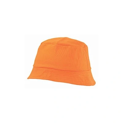 Image of eBuyGB Unisex Adult Summer Bucket Hat, 100% Cotton (Orange)