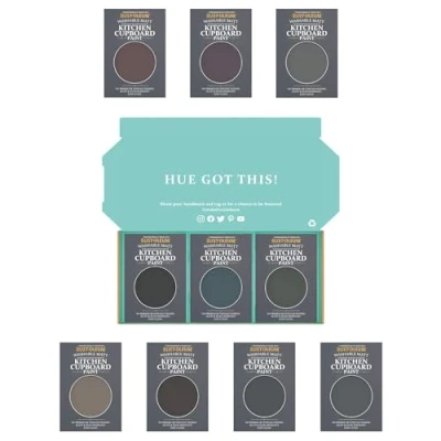 Image of Rust Oleum Kitchen Cupboard Paint in Matt Finish Moody Darks Tester Box
