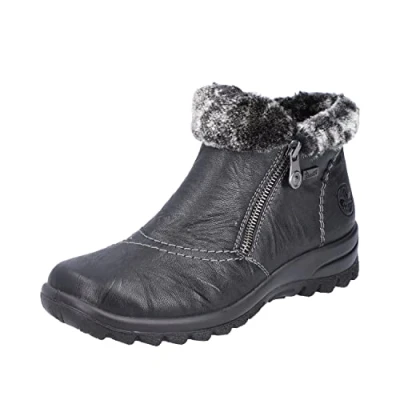 Image of Rieker Women&#039;s L7172 Short Boots, Black, 6 UK