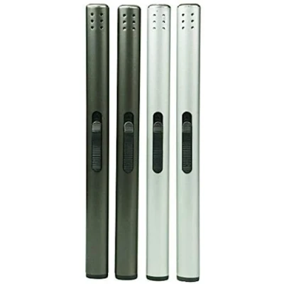 Image of Cello Metallic Lighters Multipack. 4 X Long Lighters. Candle Lighter, Fire Starter &amp; BBQ Lighter. Home Accessories Camping Accessories. Easy Butane Gas Refill Lighter (Sold without Gas).