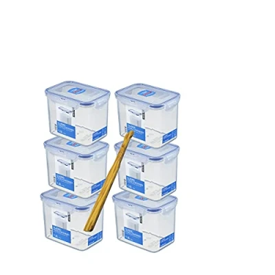 Image of Lock &amp; Food Storage Containers Set of 6 HPL 812 1.0 Litres Each