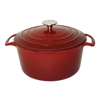 Image of Vogue Red Round Casserole Dish 4Ltr
