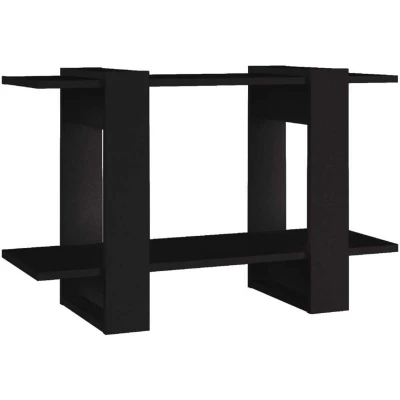 Image of vidaXL Book Cabinet/Room Divider Black 80x30x51 cm