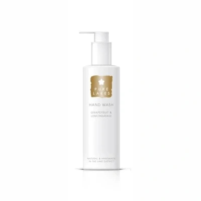Image of Pure Lakes Grapefruit &amp; Lemongrass Hand Wash Pump Organic with Essential Oils Vegan Made Ingredients 250ml