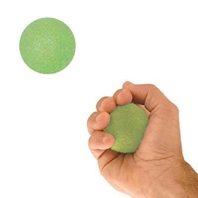 Image of NRS Healthcare Hand and Wrist Gel Exercise Ball, Medium Resistance, Green