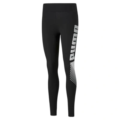 Image of PUMA Women&#039;S Ess Graphic Leggings Tights, Black, Xl
