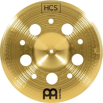 Image of Meinl Cymbals HCS Trash China Cymbal 16 inch (Video) for Drum Set (40,64cm) with holes Traditional Finish Brass, Made In Germany (HCS16TRCH)