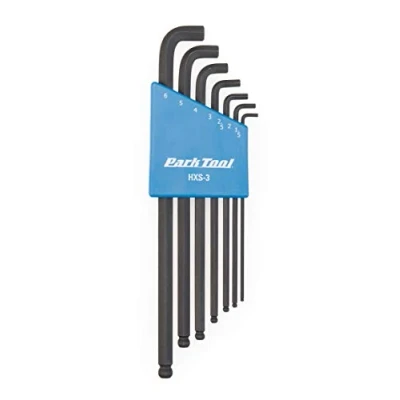 Image of Park Tool HXS 3 Stubby Hex Wrench Set Tool, Blue