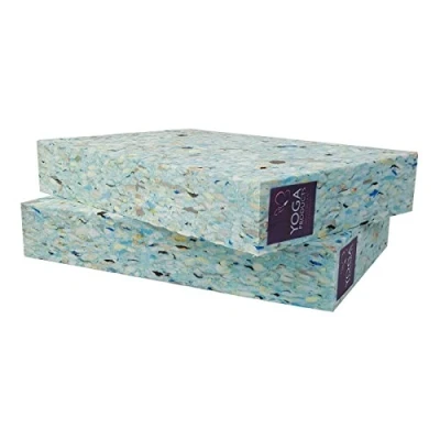 Image of 2 x Recycled FULL Chip Foam Yoga Blocks 5cm / inch HEIGHT