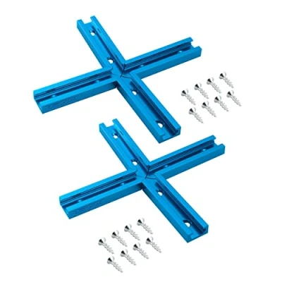 Image of POWERTEC 71704V T Track Intersection Kit with Mounting Screws, 2 Sets (2 of 71209)