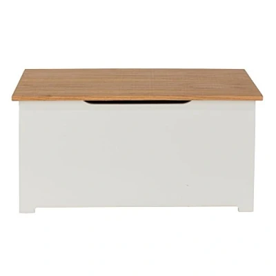 Image of Core Products, Colorado Ottoman, White with Oak Vaneer Top