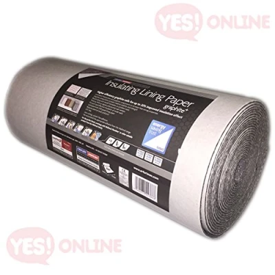 Image of Insulating Lining Wallpaper Graphite Thermal Thick Quality Durable Erfurt