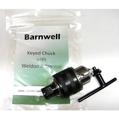 Image of Barnwell Keyed Chuck with Weldon Adaptor to be Used Mag Drills