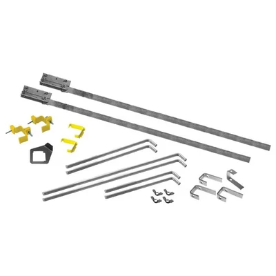 Image of Faithfull FAIPROEXT 2M Bricklayers Building Profiles Kit with Fittings (21 Pieces)