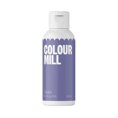 Image of Colour Mill Food Colouring Violet 100ml Next Generation Oil Based for Baking, Decorating, Icing and Cooking Dye DIY Slime Crafts