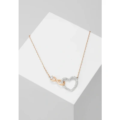 Image of Swarovski Infinity Necklace Rose goldcoloured, Women&#039;s, Size: One Size, gold coloured