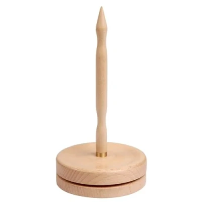 Image of KnitPro KP35006 Winding Accessories Natural Yarn Dispenser, Wood, Multi Colour