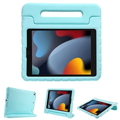 Image of ProCase Kids Case for iPad 10.2 Inch 2021 2020 2019 (7th 8th 9th Generation) / Pro 10.5/ Air 3, Super Shockproof Cover Lightweight Protective Aqua