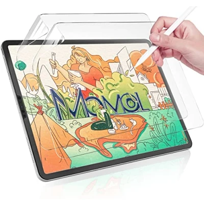 Image of 2 Pack Screen Protector for iPad Pro 12.9 2022/2021 /2020/2018, Matte PET 5th/4th/3rd Generation, Like Paper Drawing,Writing, and Note taking,Anti Glare