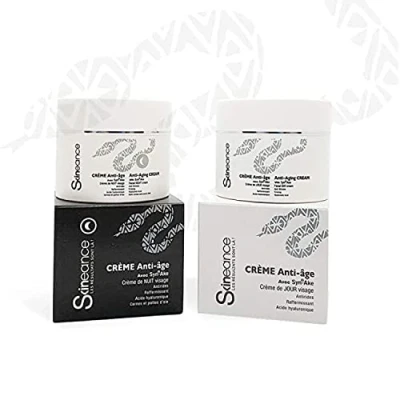 Image of SKINEANCE Duo day and night cream with snake venom Anti ageing active ingredients Reduces expression lines, fine puffiness dark circles 2 x 50ML