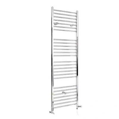 Image of Milano Kent Chrome Dual Fuel Straight Heated Towel Rail 1800mm x 400mm