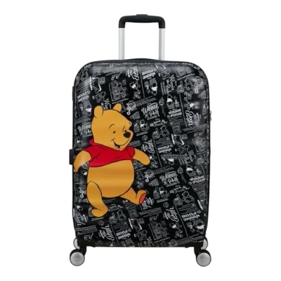 Image of American Tourister Wavebreaker Disney FL Spinner M, Case, 67 cm, 64 L, Multicolor (Winnie The Pooh)