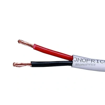 Image of Monoprice 103844 250 ft 12AWG CL2 Rated 2 Conductor Oxygen Free Pure Bare Copper Speaker Wire Cable