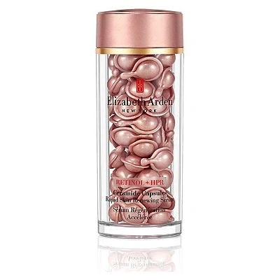 Image of Elizabeth Arden Retinol + HPR Ceramide Capsules Rapid Skin Renewing Serum (60 pcs) Anti Ageing Skincare to Smooth Fine Line &amp; Wrinkles, Retexturize Skin, for Day Night