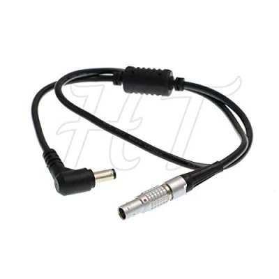 Image of HangTon Steadicam 0B 3 Pin to DC Barrel Right Angle Power Cable for Blackmagic Video Assist Monitor 24inch