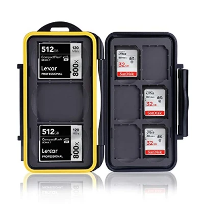Image of Ares Foto® MC SD6CF3 Memory Card Protection Box for 3 Compact Flash Cards and 6 SD New Edition 2017