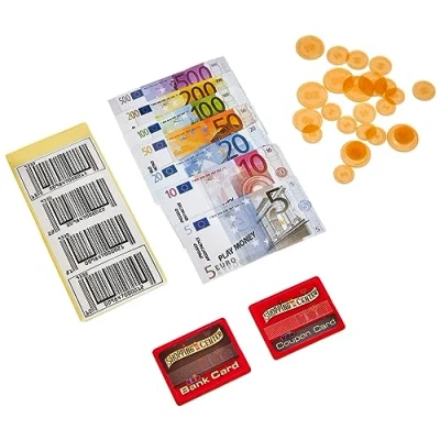 Image of Theo Klein 9316 Accessory set for scanner registers I incl. play money, bank card and EAN codes Toys children aged 3 over