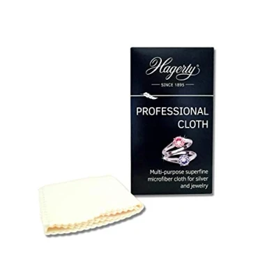 Image of Hagerty Microfibre Cleaning Cloth Professional I Universal 30 x 24 cm Fine for Jewellery &amp; Sensitive Surfaces Polishing Perfect Shine