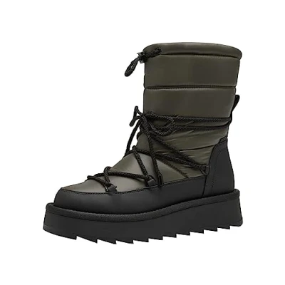 Image of Tamaris Women&#039;s 1 26836 41 Fashion Boot, Olive Comb, 4.5 UK