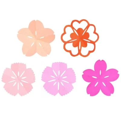 Image of Cherry Blossom Sakura Origami Papers Set &amp; Instructions 15x15cm 50 Sheets