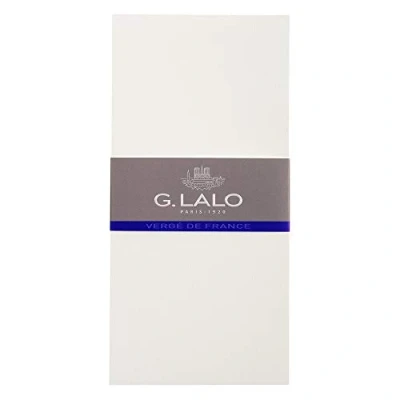 Image of Clairefontaine Ref 44300L G.Lalo Correspondence Cards (Pack of 25) DL Format (103 x 213mm) in Size, 300gsm French Laid Paper, PEFC Certified White