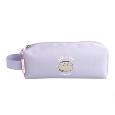 Image of Grupo Erik Pusheen Pencil Case Zip Closure &amp; Carrying Handle Cosmetic Case, Large Kids Cat, Gifts, Stationery