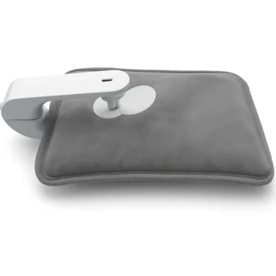 Image of MEOWN Electric HOT Water Bottle Rechargeable Hand Warmer Soft &amp; Cosy Fast Heating Ideal for Relaxation (Electric Grey)