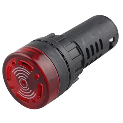 Image of HALJIA AD16 22SM LED Buzzer Alarm Signal Indicator Light Flash Alertor AC220V 20MA 22 mm Dia