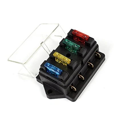 Image of DealMux Fuse Holder Box 4 Way Car Truck ATO ATC 12V/24V Blade (incl. Fuse)