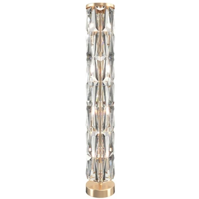 Image of Puntes Modern Glass Floor Lamp Gold