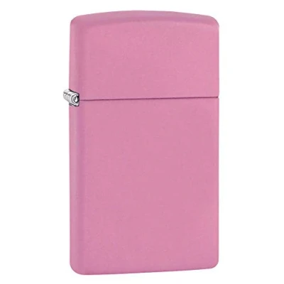 Image of Zippo Windproof Lighter Pink Matte Slim