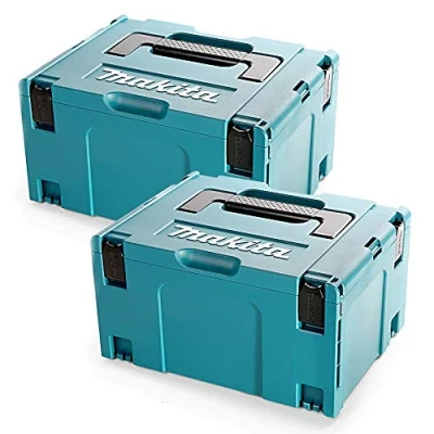 Image of Makita 821551 8 MakPac Type 3 Stacking Connector Case 396mm x 296mm 210mm Pack of 2