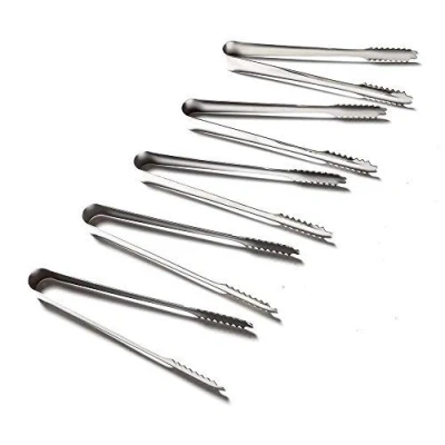 Image of 5 x 6 Inch Sweet Scoops and 6&quot; Ice Tongs Wedding Candy Buffet Bar Sugar Serving Steel Mini Small Kitchen Lemon for Tea Party Coffee Bread
