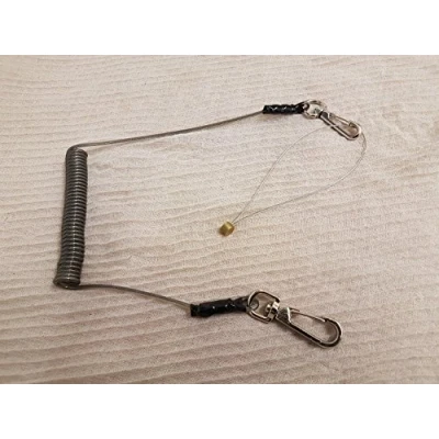 Image of BBI Stainless Steel Wire Core Hand Tool &amp; Scaffold Spanner Safety Lanyard with 2 Clips spanners/Tools Heavy Duty Arrest UK Best Sales Offer