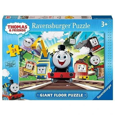 Image of Ravensburger Thomas &amp; Friends 24 Piece Giant Floor Jigsaw Puzzle for Kids Age 3 Years Up