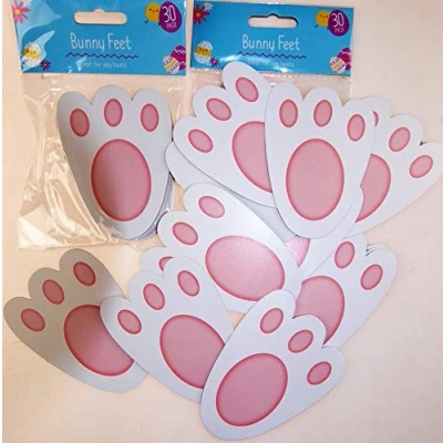 Image of Gem Imports 60 Bunny Feet Markers Ideal For Easter Egg Trail Hunt