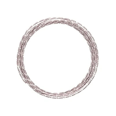 Image of Vaessen Creative 2 mm x 5 m Aluminium Wire Diamond Cut, Misty Pink