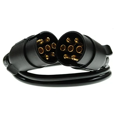 Image of Maypole 7 Pin 2 m 2x7 Plugs and Core Connecting Lead, for Trailer Lighting