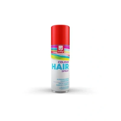 Image of Smiffys Hair Colour Spray, Red 125ml, Cosmetics and Disguises Fancy Dress, Spray Dress Up &amp; Disguises.