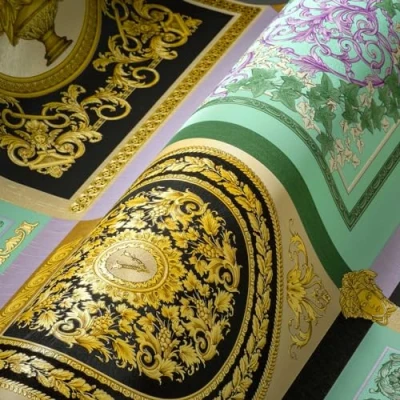 Image of Versace Wallpaper Barocco Mosaic 38704 1